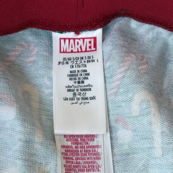Marvel Avengers Green Christmas Drawstring Lounge Pants Size L NWOT - Picture 5 of 7